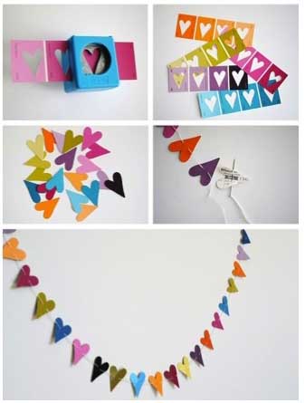 DIY Heart Banner - 10 DIY Valentine's Day Projects