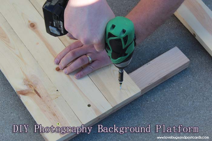 DIY Wood Photo Background - Platform