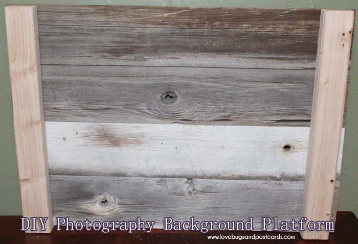 DIY Wood Photo Background - Platform