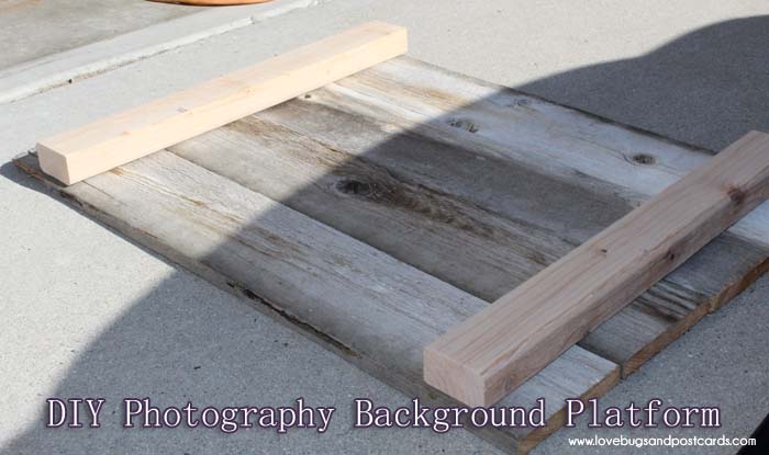 DIY Wood Photo Background - Platform