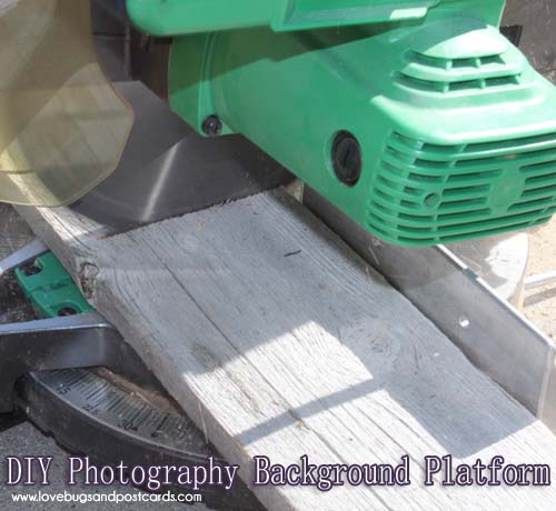 DIY Wood Photo Background - Platform