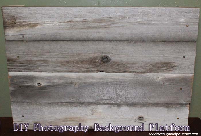DIY Wood Photo Background - Platform