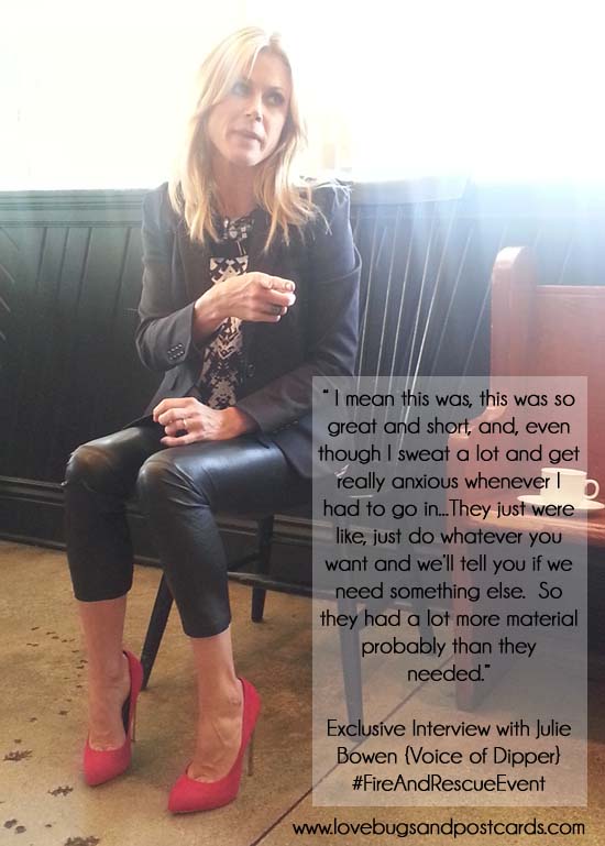 Exclusive Interview with Julie Bowen {Voice of Dipper}  #FireAndRescueEvent