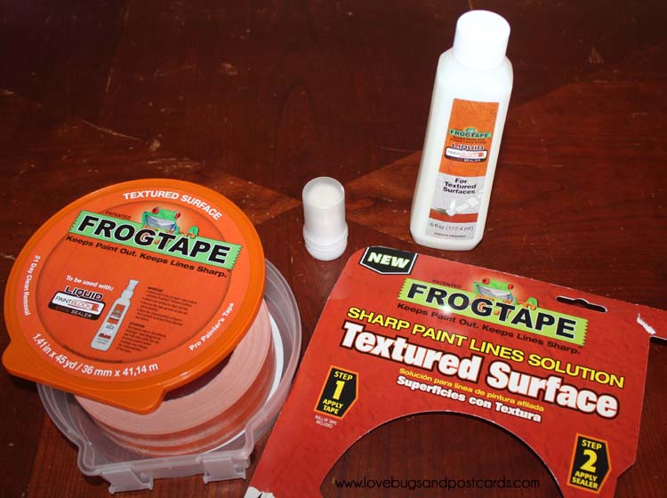 FrogTape® kept my textured surfaces smooth while I painted