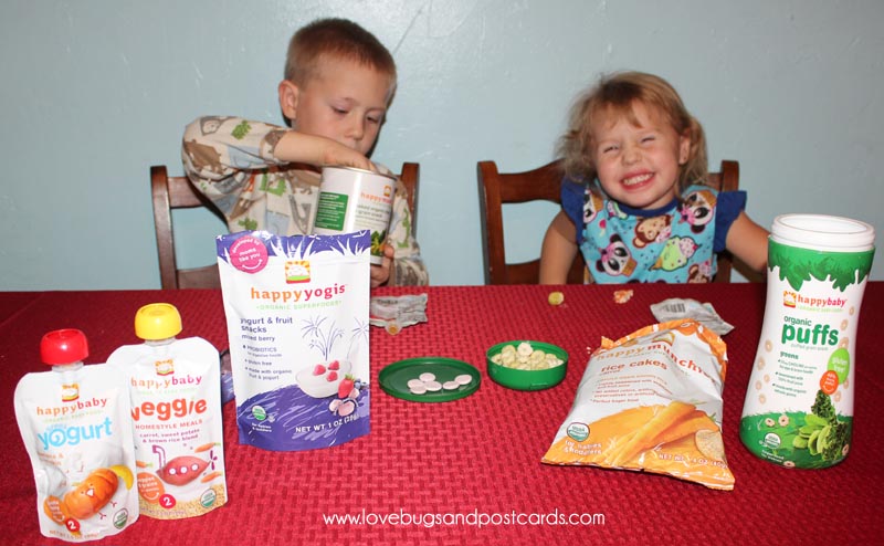 Healthy Organic Snacks for our toddler are great during the Holiday Season #TistheSqueezin
