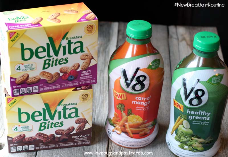 BelVita Bites – Mini Breakfast Biscuits and V8 Veggie Blends