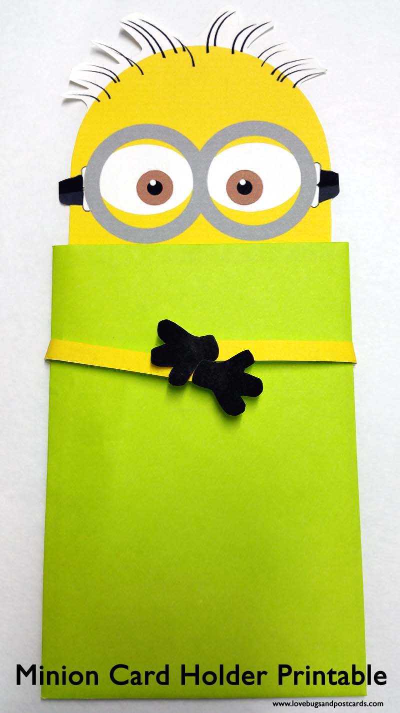Minion Card Holder Printable