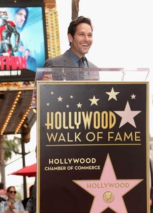Paul Rudd honored with a star on the Hollywood Walk of Fame #AntMan