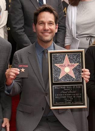 Paul Rudd honored with a star on the Hollywood Walk of Fame #AntMan