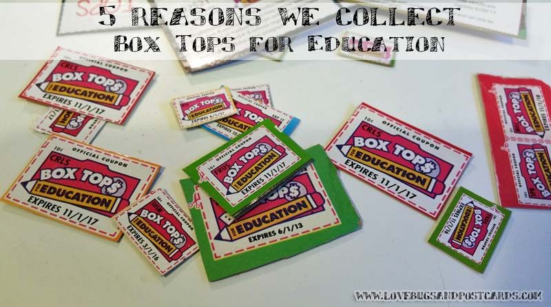 5 reasons we collect Box Tops for Education