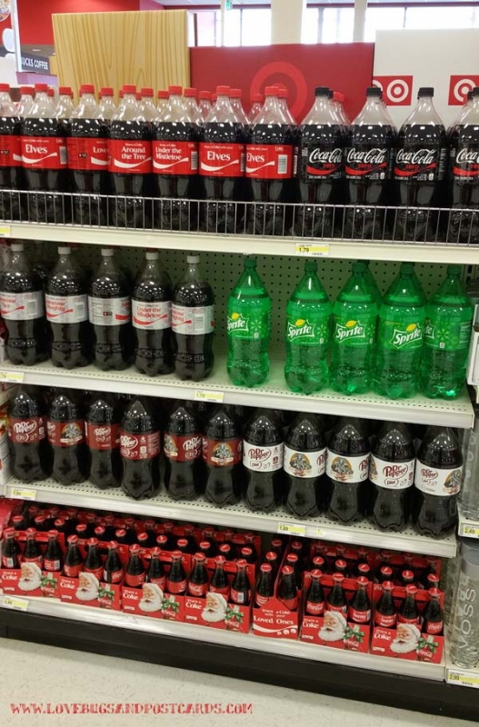DIY Christmas Tree covers for Coca-Cola bottles