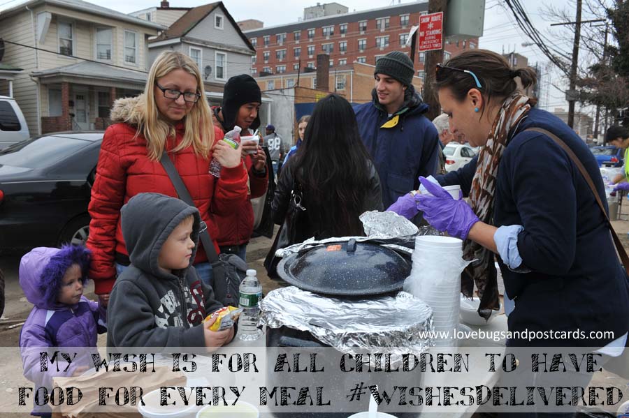 My wish is for all children to have food for every meal #WishesDelivered