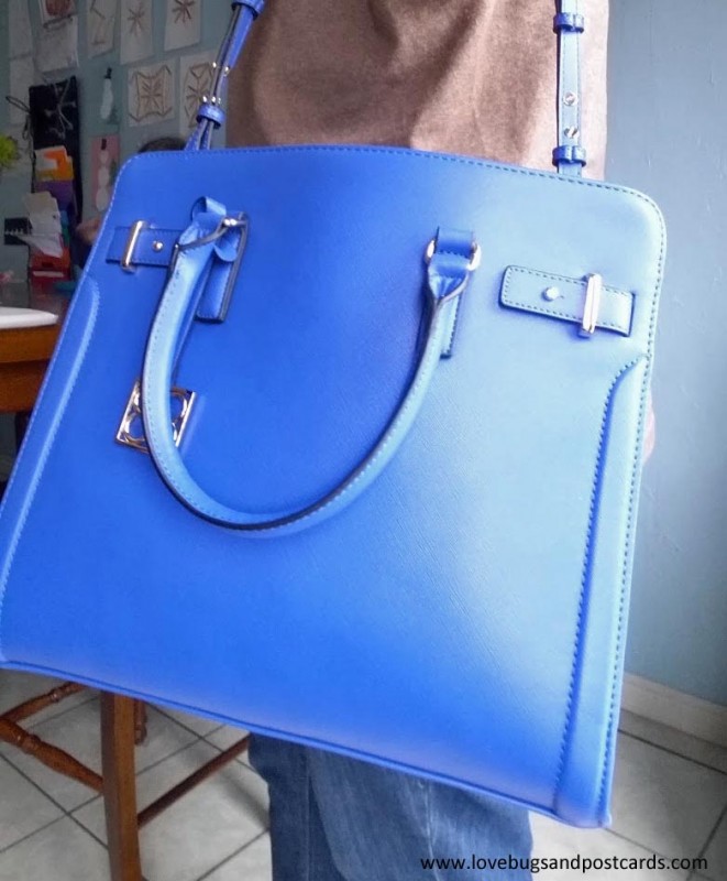 Iris Cobalt Key Item Saffiano Tote from 88.Eighty Eight