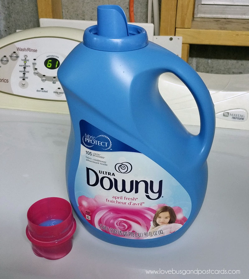 Downy Fabric Softener protects and refreshes