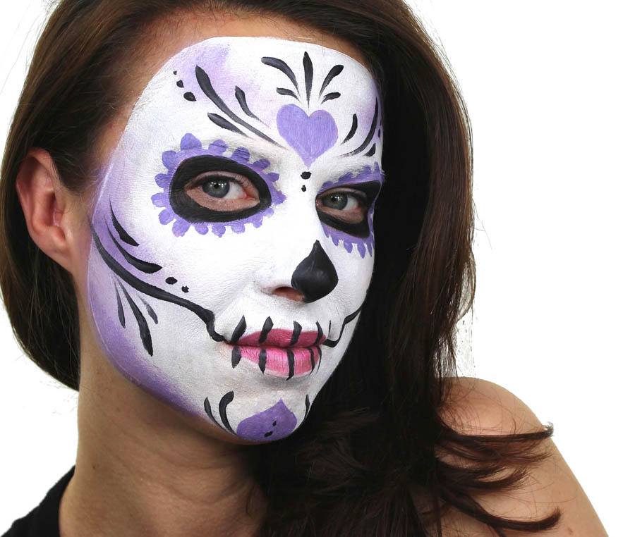 17 Creative Face Painting Ideas for Halloween and Birthdays - Sugar Skull