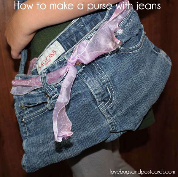 How to make a purse with jeans