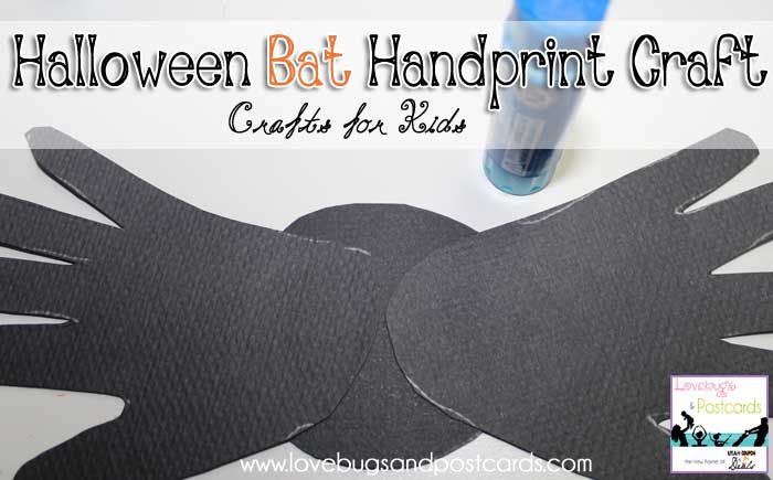 Halloween Bat Handprint Craft for Kids