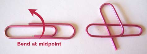 DIY Heart Shaped Paper Clips with note - 10 DIY Valentine's Day Projects