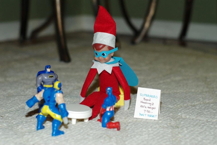 Elf on the Shelf Ideas - Super Hero Elf