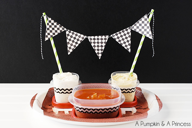 15 Super Bowl Party Ideas - Dip Tray Decorations