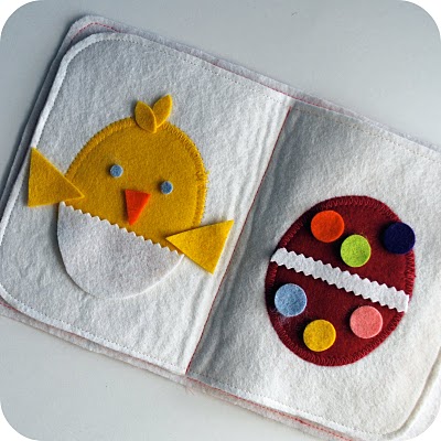 15 Easter Craft Ideas {chicks, bunnies, lambs, and more} - Felt Egg Design Quiet Books