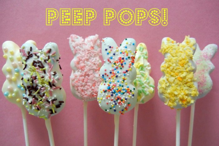 Marshmallow Peep Pops