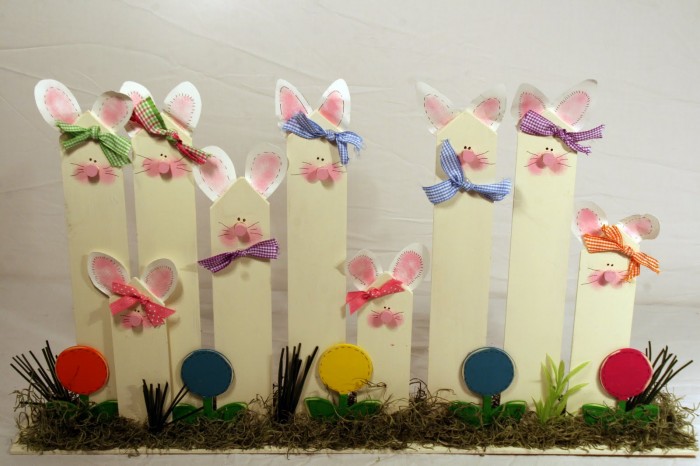 Easter Bunny Fence Craft
