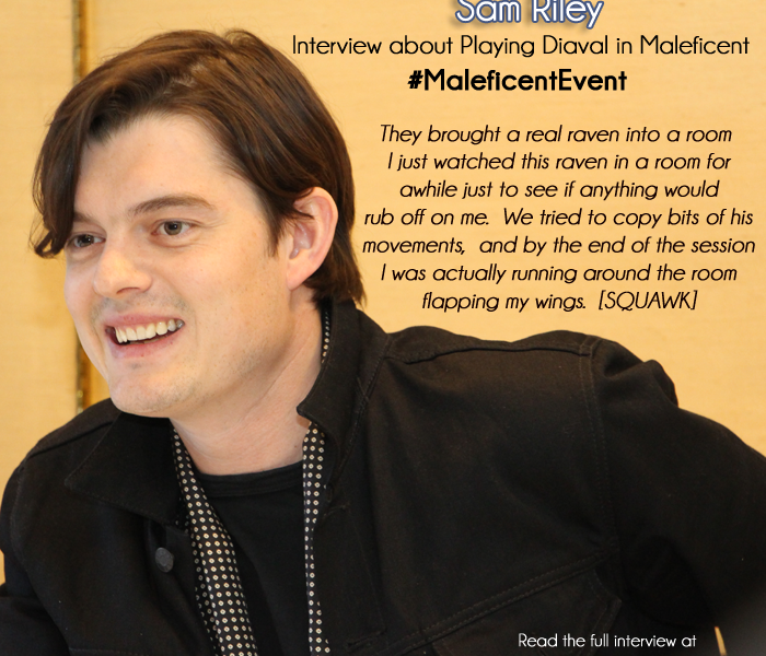 Sam Riley Interview About Playing Diaval In Maleficent Lovebugs And Postcards 1537