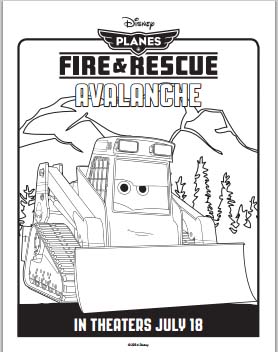 Planes: Fire and Rescue Coloring Pages - Avalanche