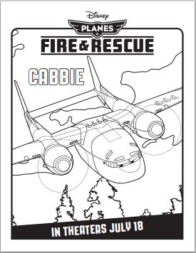 Planes: Fire and Rescue Coloring Pages - Cabbie