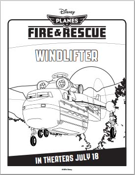 Planes: Fire and Rescue Coloring Pages - Windlifter