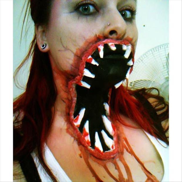 Zombie Mouth Face Painting