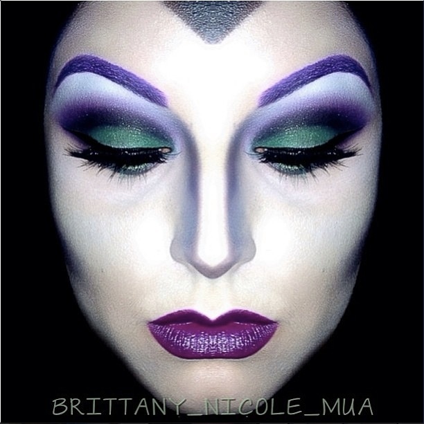 Maleficent Face Painting