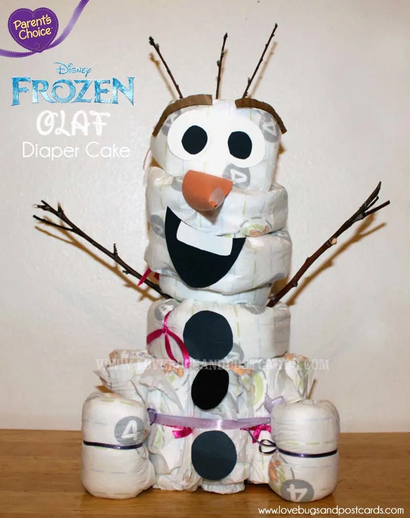 Disney's FROZEN Olaf Diaper Cake