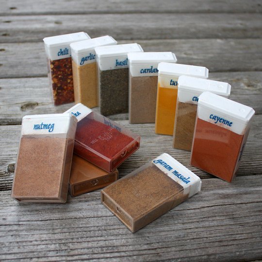 Use Tic Tac containers for Spice Storage