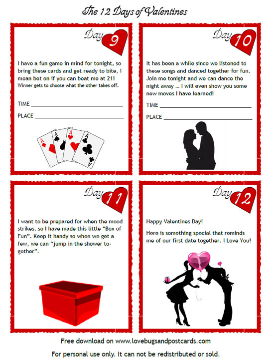 12 Days of Valentines Coupons {free printables}