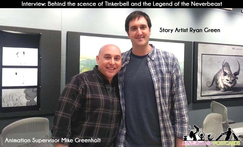 Animation Supervisor Mike Greenholt (left) and Story Artist Ryan Green (right) for Disney's Tinkerbell and the Legend of the Neverbeast