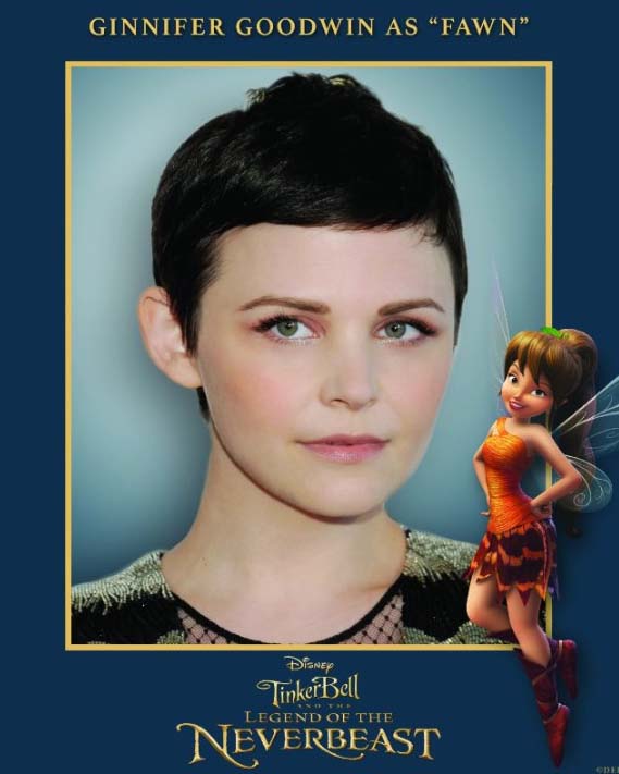 Ginnifer Goodwin as Fawn in Tinkerbell and the Legend of the Neverbeast