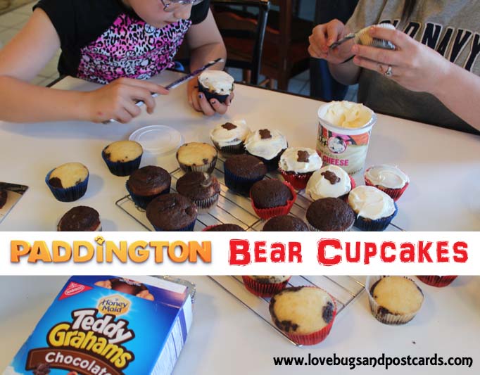 Paddington Bear Cupcakes  - Paddington the Bear Party #Paddington #MovieNight 