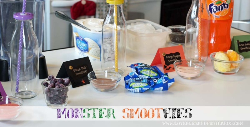 Monster Smoothies (Black, Purple, Orange and Green)