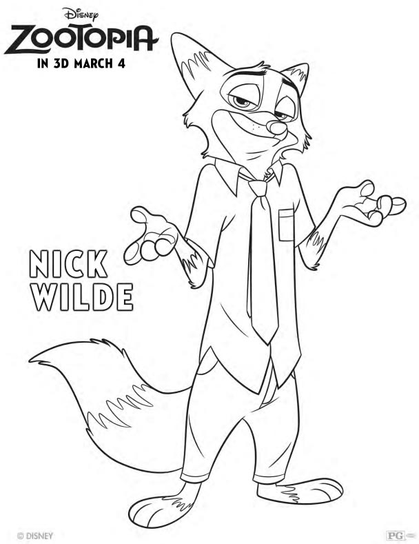 Print out your free Zootopia Coloring Pages here