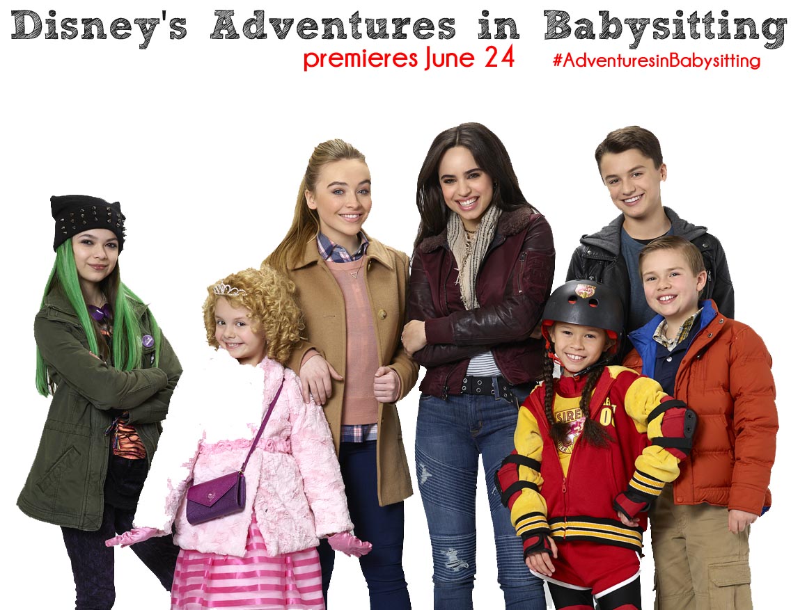 ADVENTURES IN BABYSITTING - Disney Channel's original movie "Adventures in Babysitting" stars Nikki Hahn as Emily, Mallory James Mahoney as Katy, Sabrina Carpenter as Jenny, Sofia Carson as Lola, Madison Horcher as AJ, Max Gecowets as Trey and Jet Jurgensmeyer as Bobby. (Disney Channel/Bob D'Amico)