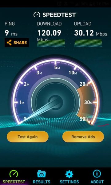 comcast speed test