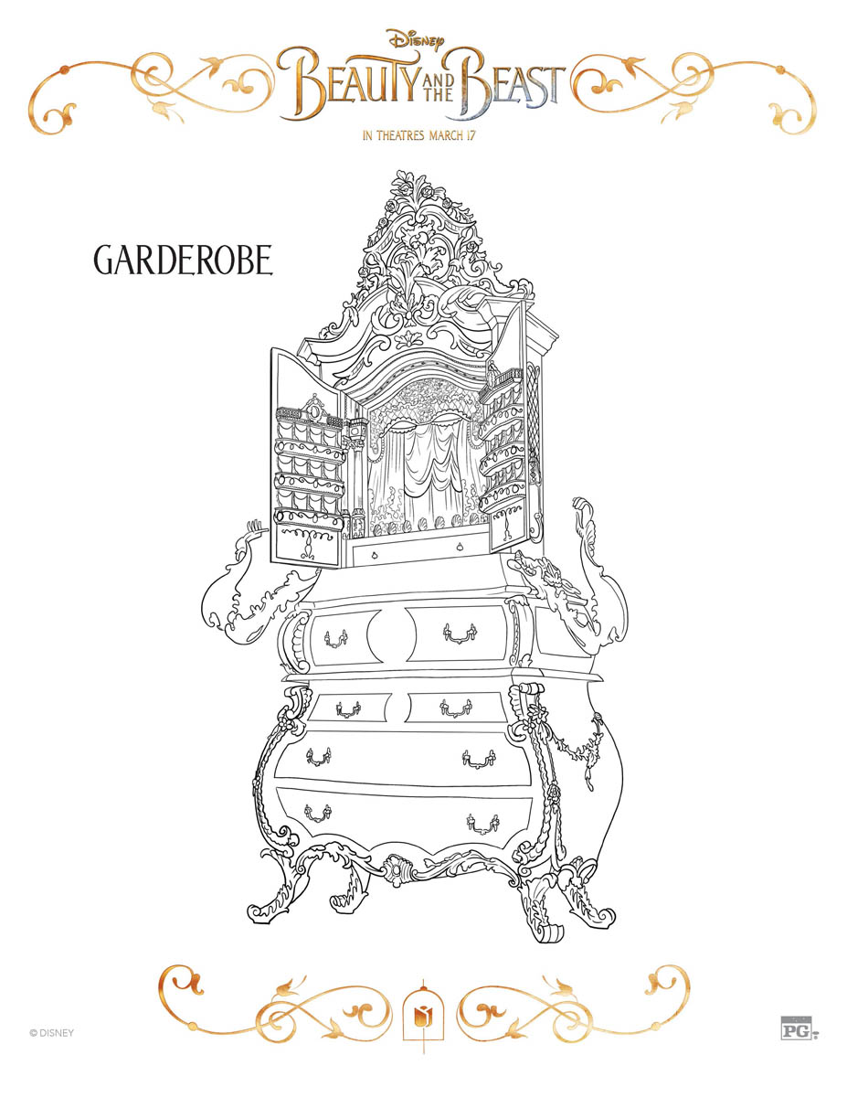 Garderobe Coloring Page