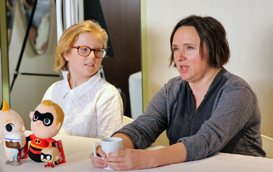 Incredibles 2 interview with Sarah Vowell (Violet) & Huck Milner (Dash) #Incredibles2Event