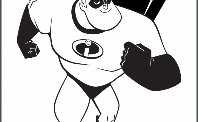 coloring pages of incredibles 2