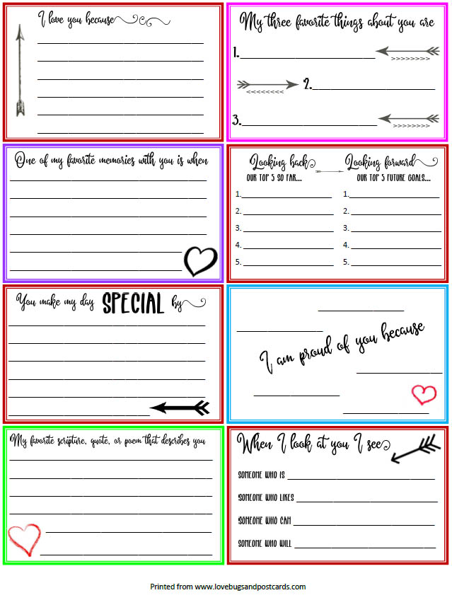 Free Printable Note Cards