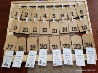 Farmhouse Advent Calendar DIY - Lovebugs And Postcards