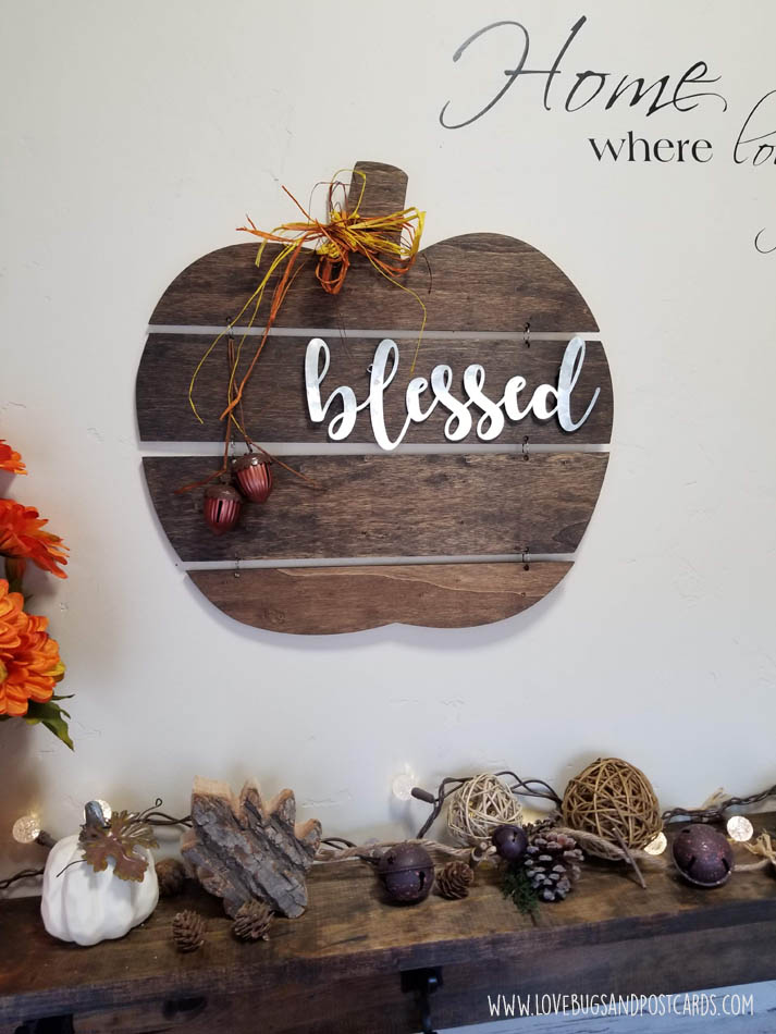 DIY Wood Pumpkin Sign