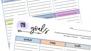 Goal Tracking Sheet Printable - Lovebugs and Postcards